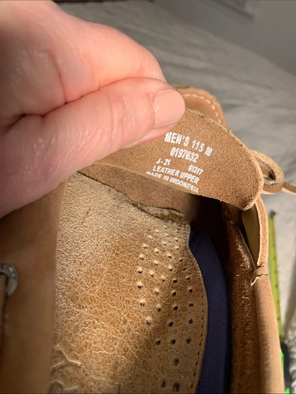 Men's Sperry Tan Leather Boat Shoes size 11.5